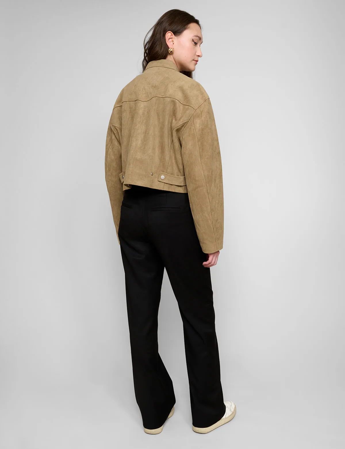 Crop Suede Jacket sold by Pixie Market product image thumbnail 3