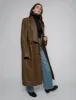 Brown Leather Trench Coat sold by Pixie Market