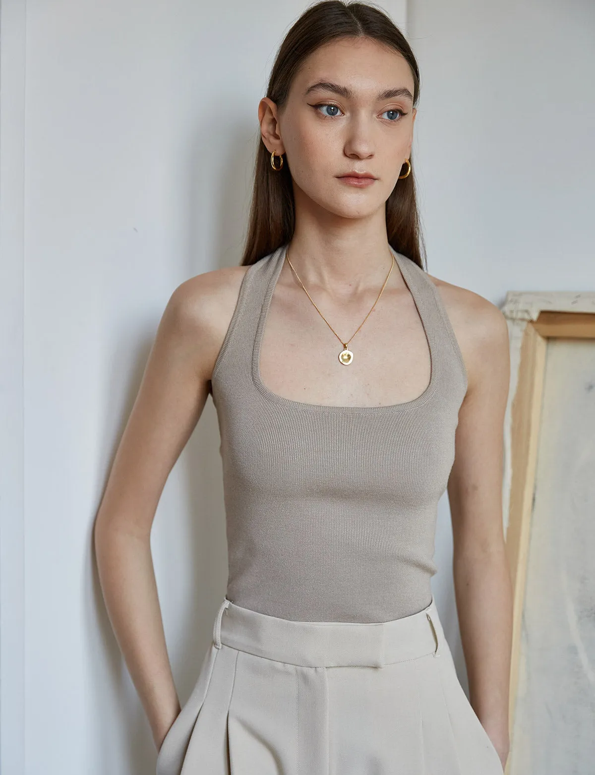 Halter Knit Tank Top sold by Pixie Market product image thumbnail 4