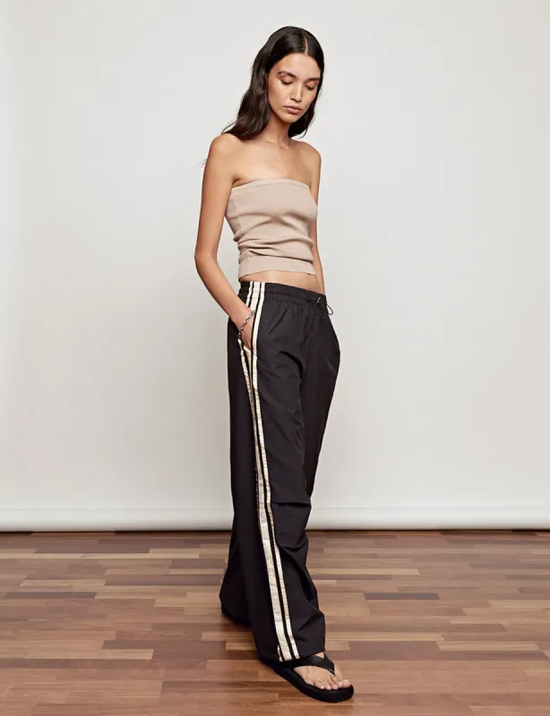 Black Track Pants sold by Pixie Market
