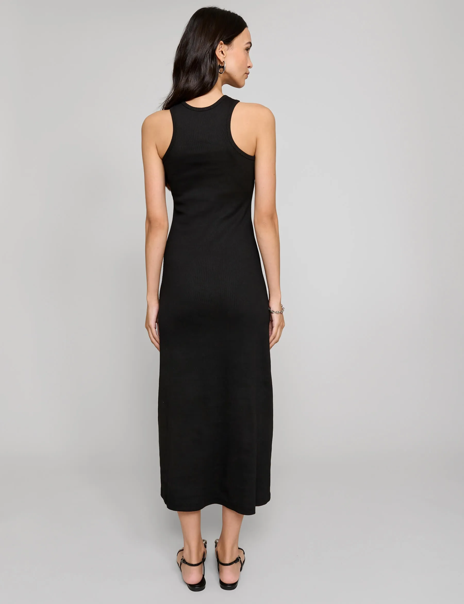 Delilah Black Ribbed Tank Dress sold by Pixie Market product image thumbnail 5