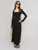 Black Jersey Maxi Dress sold by Pixie Market