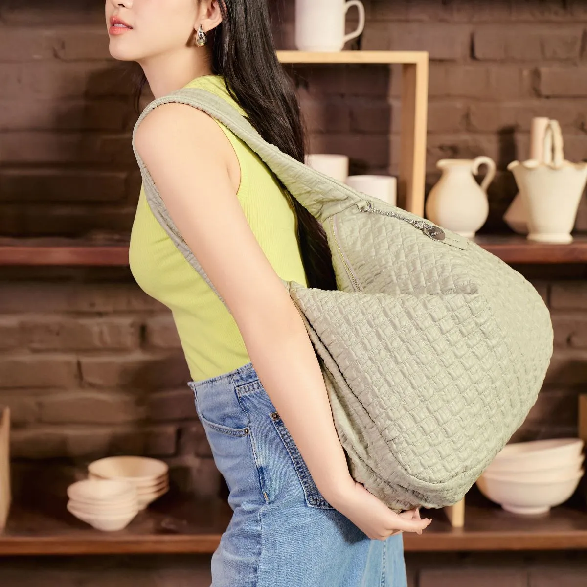 Waffle Shoulder Bag Large sold by Pixie Mood product image thumbnail 2