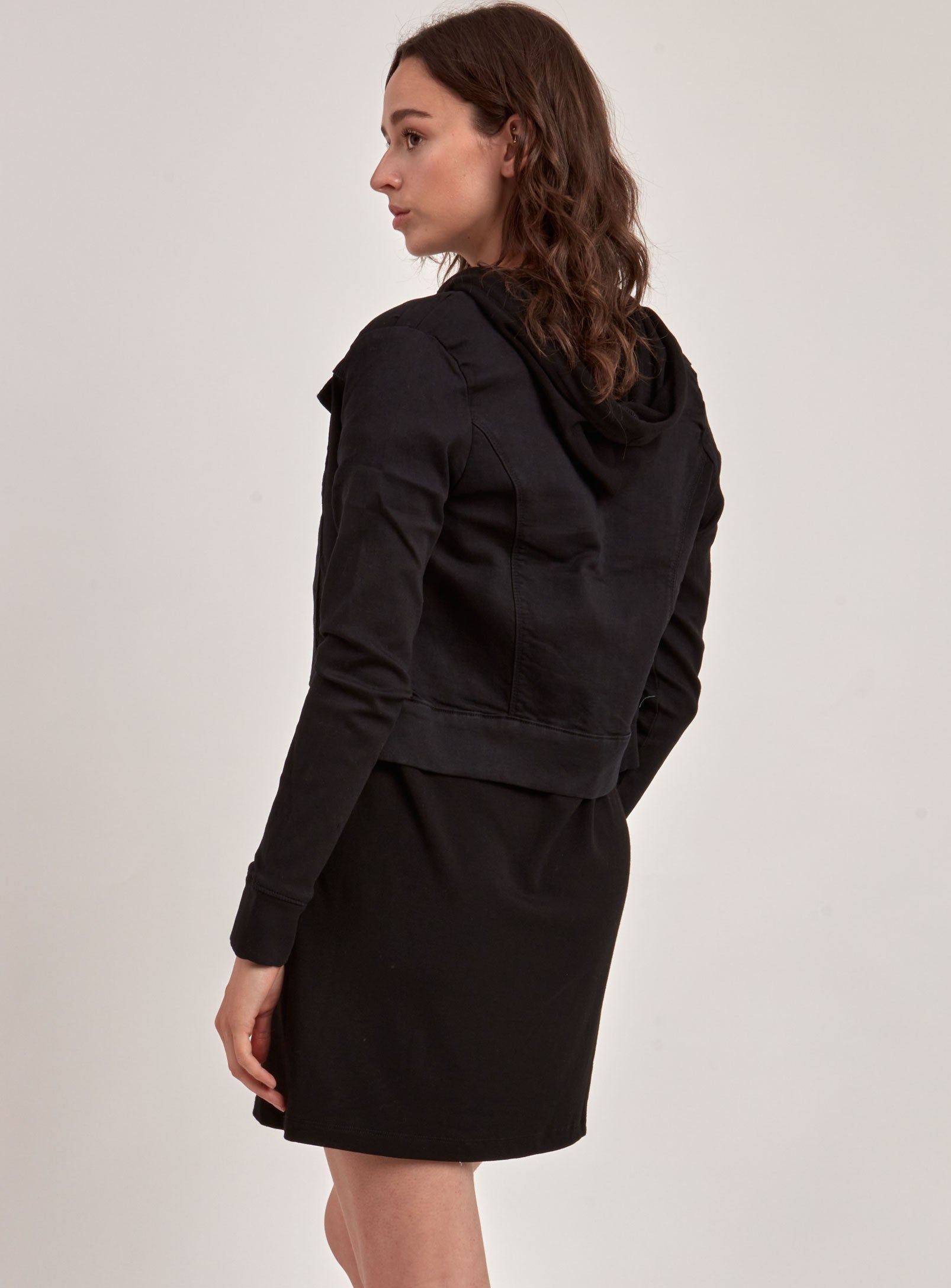 DALIAH | BLACK DENIM JACKET || DALIAH | VESTE EN DENIM NOIR sold by Point Zero product image thumbnail 2