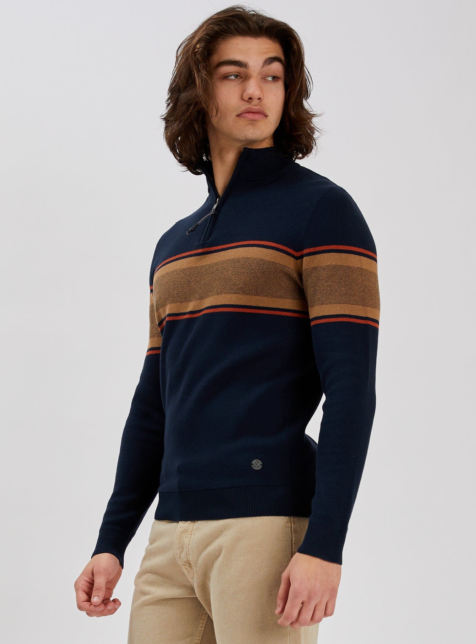 EMMETT | Mock Zip Sweater || EMMETT | Pull à fermeture éclair sold by Point Zero product image thumbnail 3