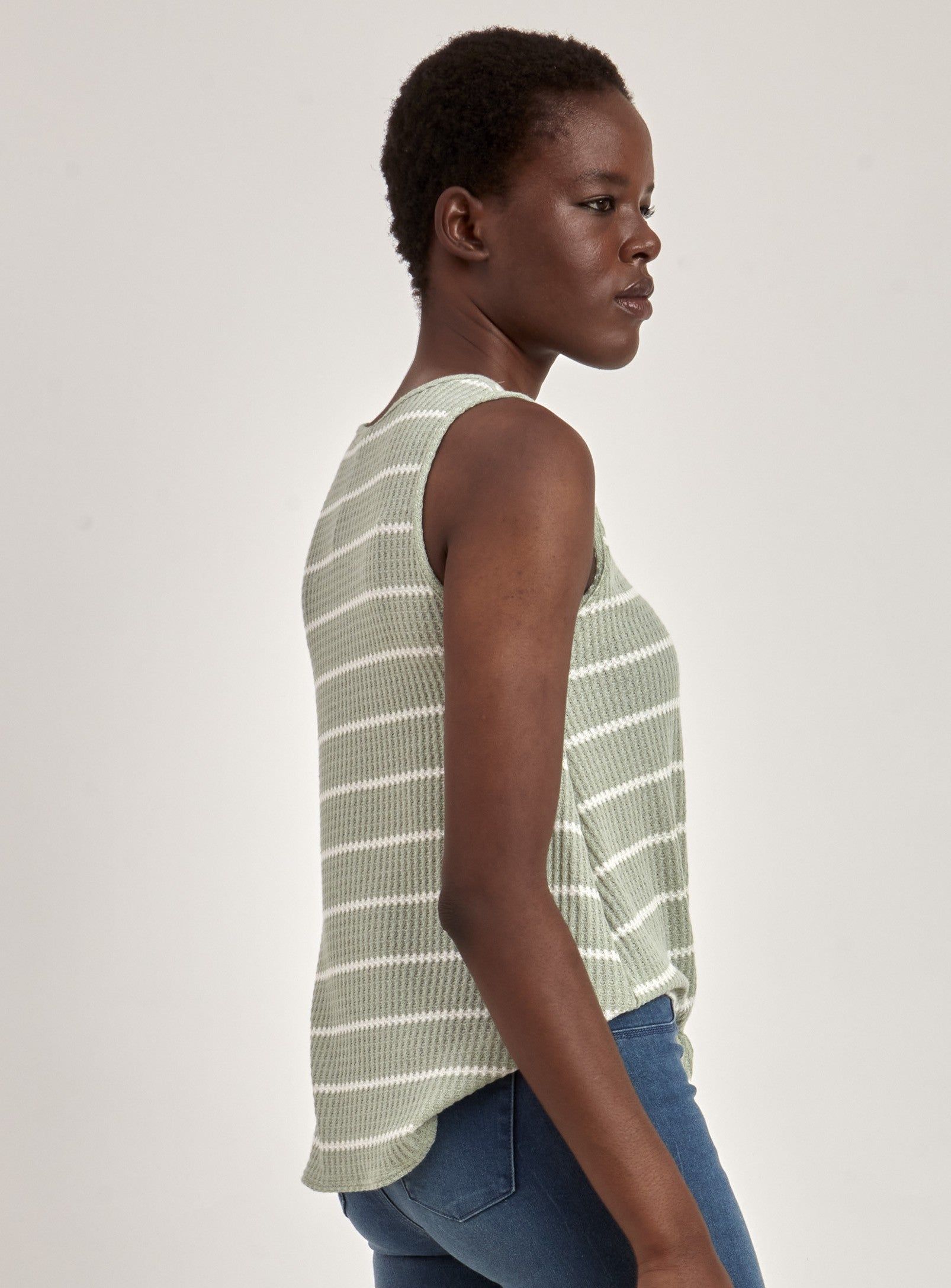 TIE-FRONT T-SHIRT-KHAKI sold by Point Zero product image thumbnail 2