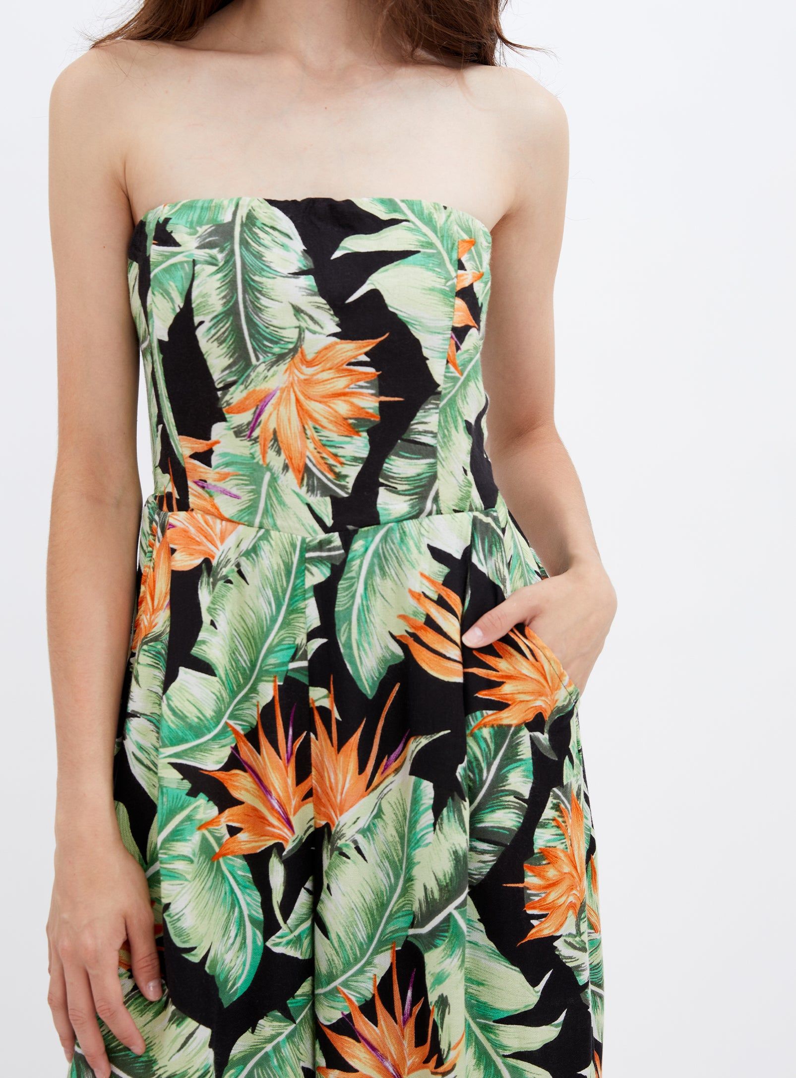 LAMA | Wide leg floral Jumpsuit ||LAMA | Combinaison fleurie jambe large sold by Point Zero product image thumbnail 4