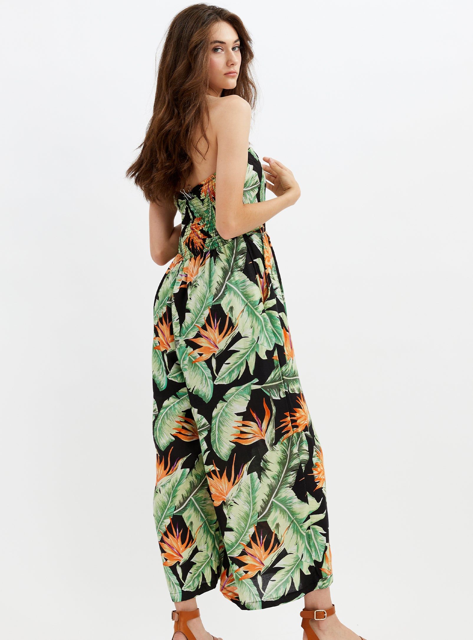 LAMA | Wide leg floral Jumpsuit ||LAMA | Combinaison fleurie jambe large sold by Point Zero product image thumbnail 2