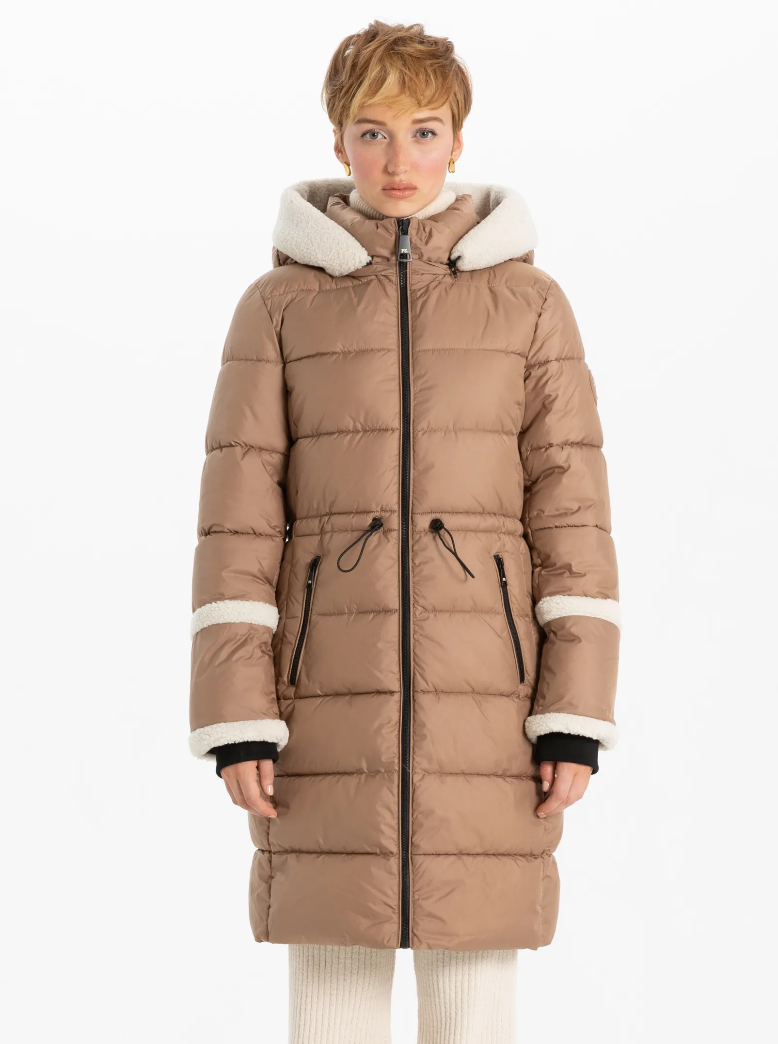 OKSANNA |Long parka with sherpa accents ||OKSANNA | Long parka avec accent en sherpa sold by Point Zero product image thumbnail 3