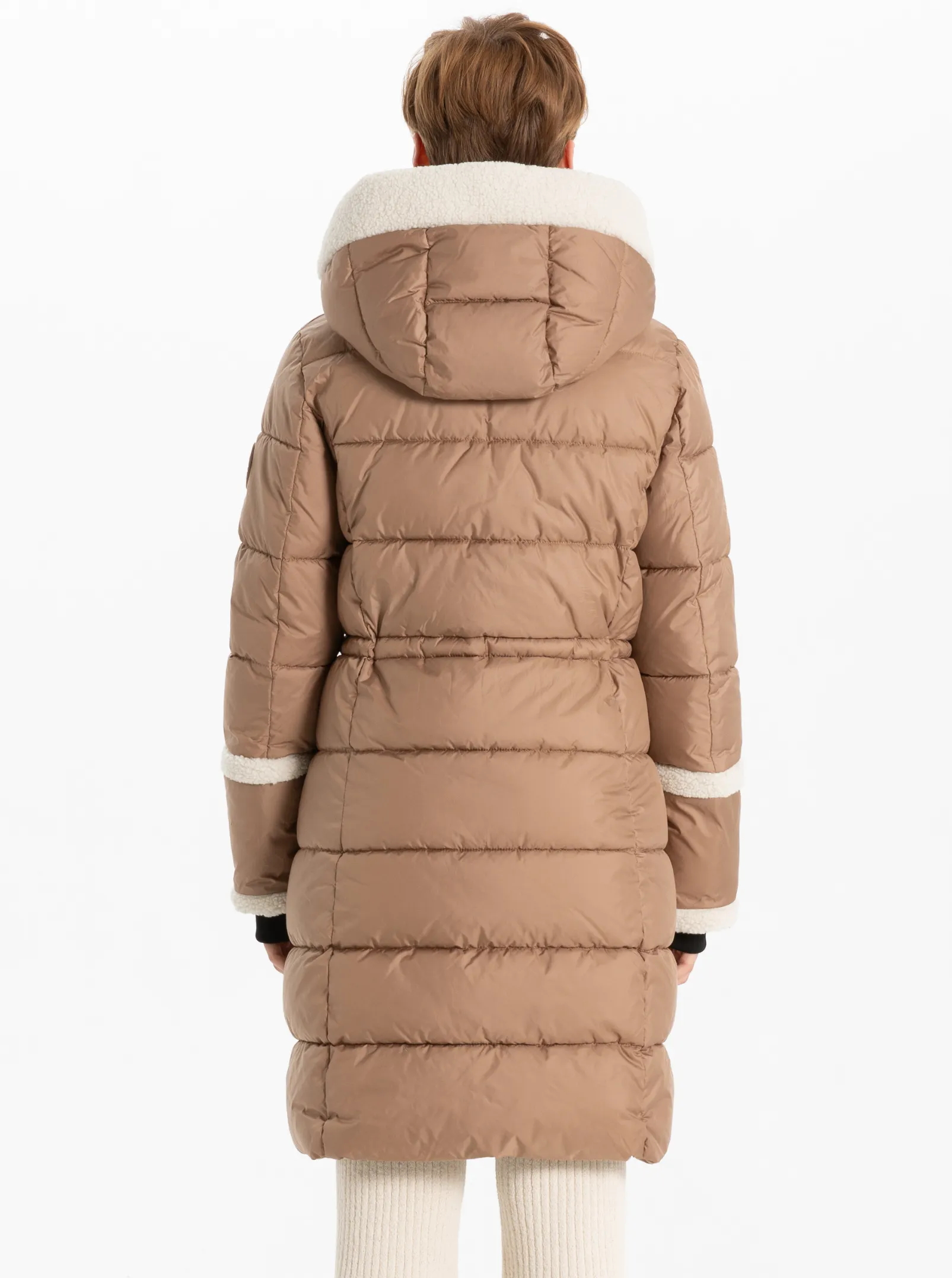 OKSANNA |Long parka with sherpa accents ||OKSANNA | Long parka avec accent en sherpa sold by Point Zero product image thumbnail 5