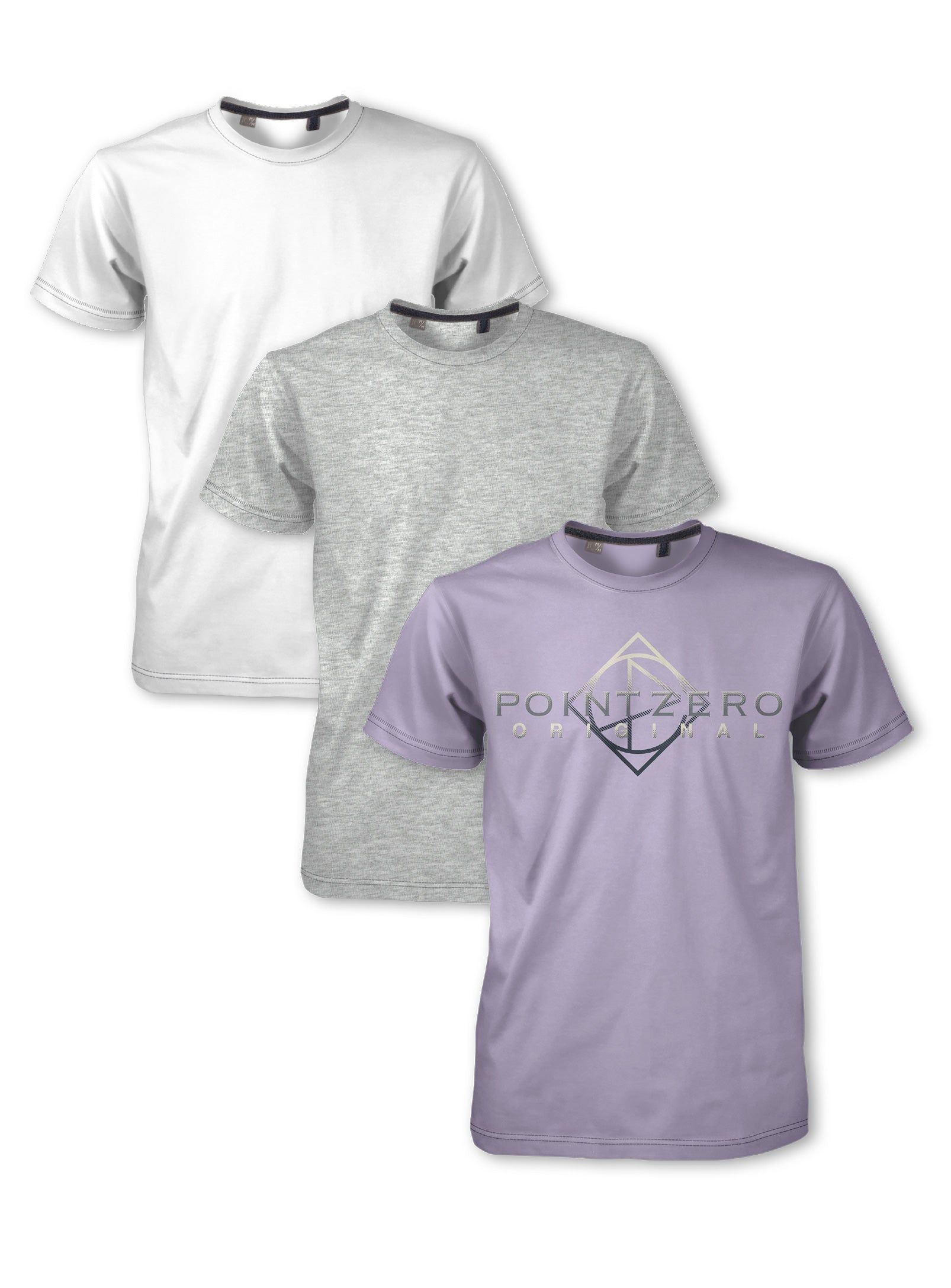 3-Pack Cotton T-Shirt set || Paquet de 3 T-shirts en coton sold by Point Zero product image thumbnail 10