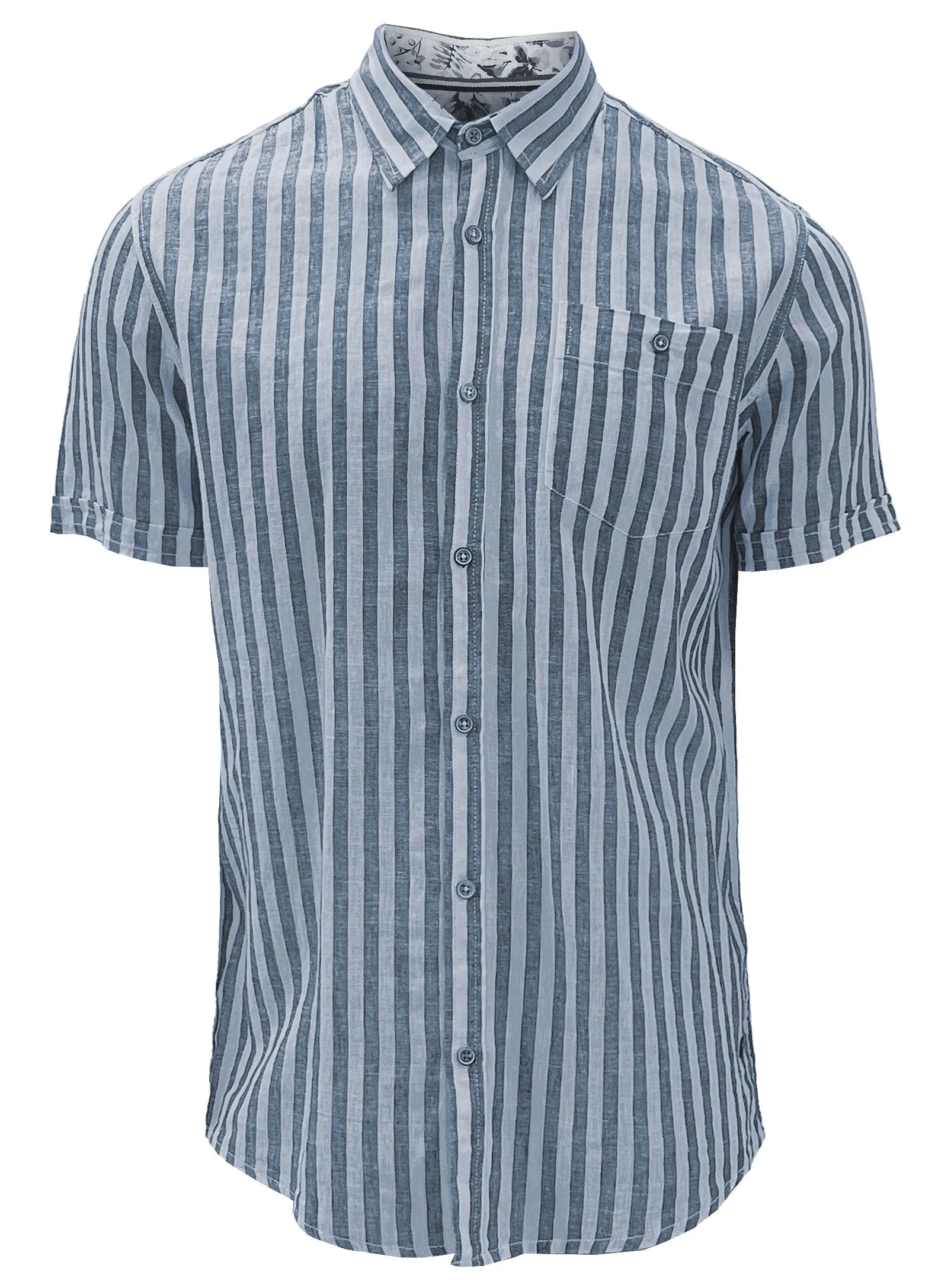 LUCAS | Linen Cotton Stripe Shirt || LUCAS | Chemise À Rayures En Lin Et Coton sold by Point Zero product image thumbnail 4