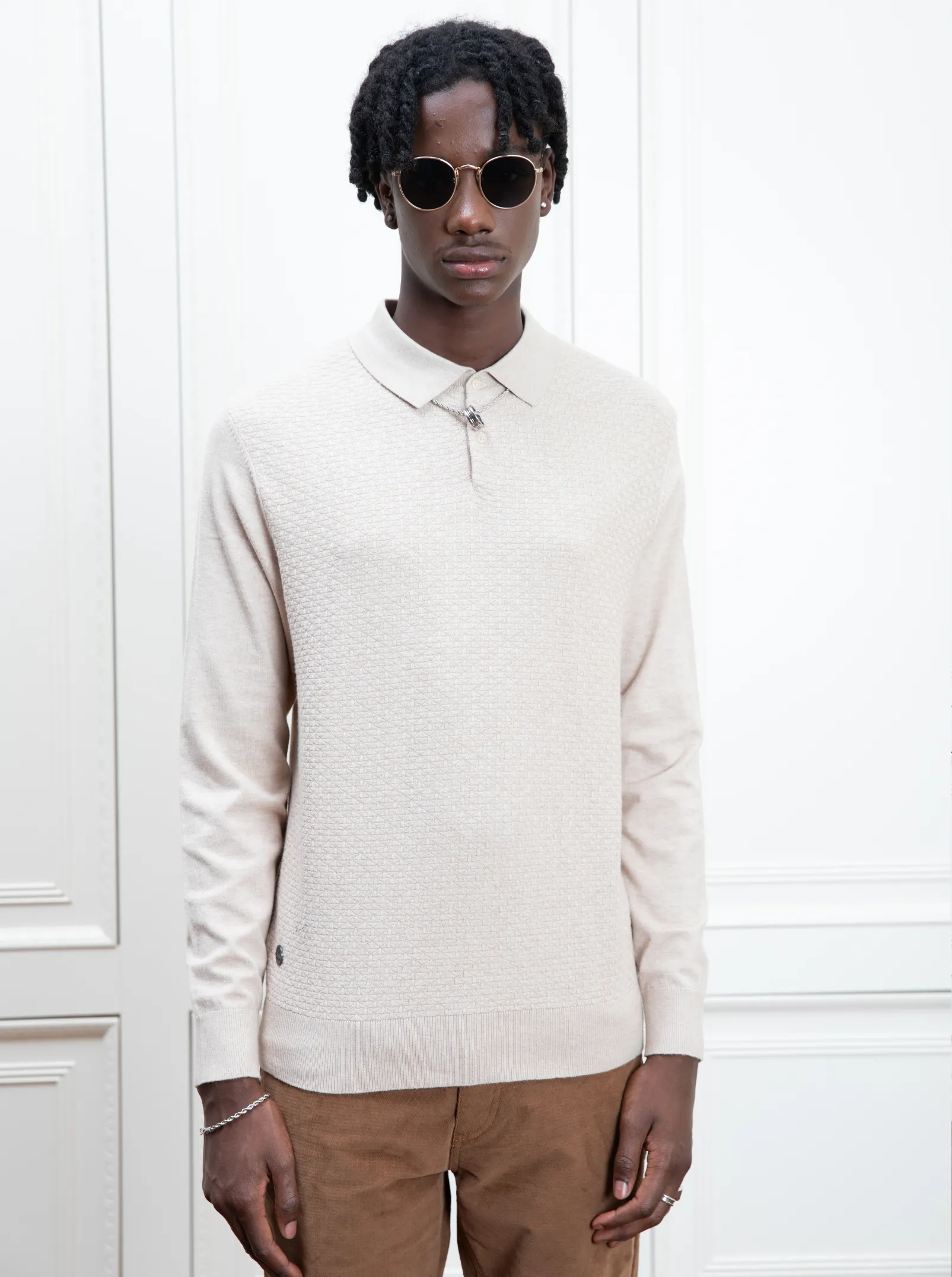 LOLAN| Cashmere-like Polo || LOLAN| Pull polo en cachemire sold by Point Zero