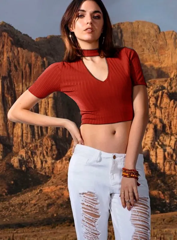 CAMILLE | Cut Out Top || CAMILLE | top découpé sold by Point Zero