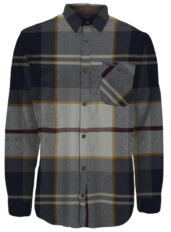 HARLEM | Light Brush Checkered Flannel Overshirt || HARLEM | Surchemise en flanelle à carreaux Light Brush sold by Point Zero