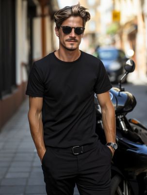 Essential cotton T-shirt || T-shirt essentiel en coton sold by Point Zero