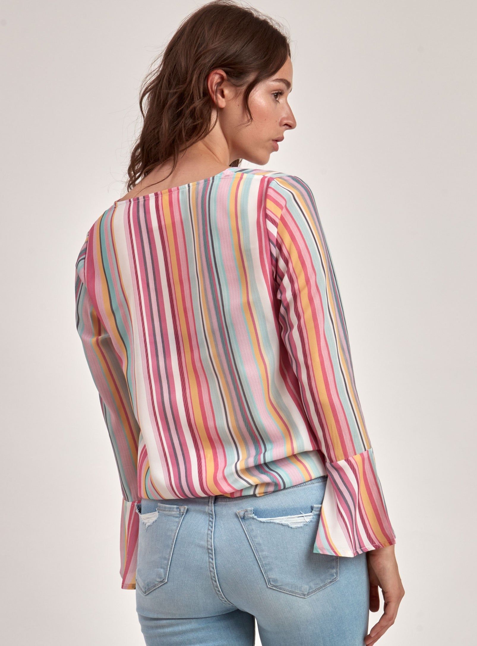 V NECK TOP-MULTI sold by Point Zero product image thumbnail 2