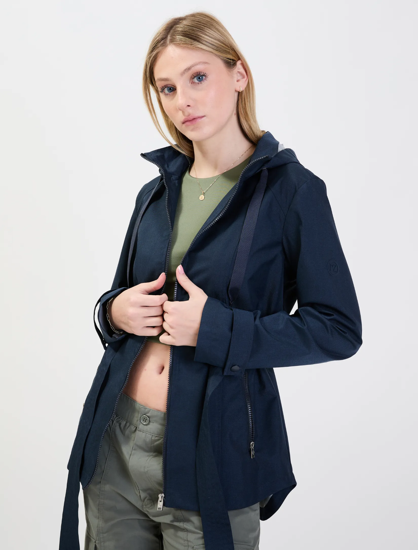 CAROLINA | Belted rain jacket || CAROLINA | Manteau de pluieavec ceinture sold by Point Zero product image thumbnail 5