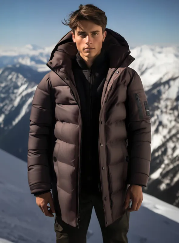 LEVI | Long Puffer Jacket || LEVI | Veste polaire longue sold by Point Zero