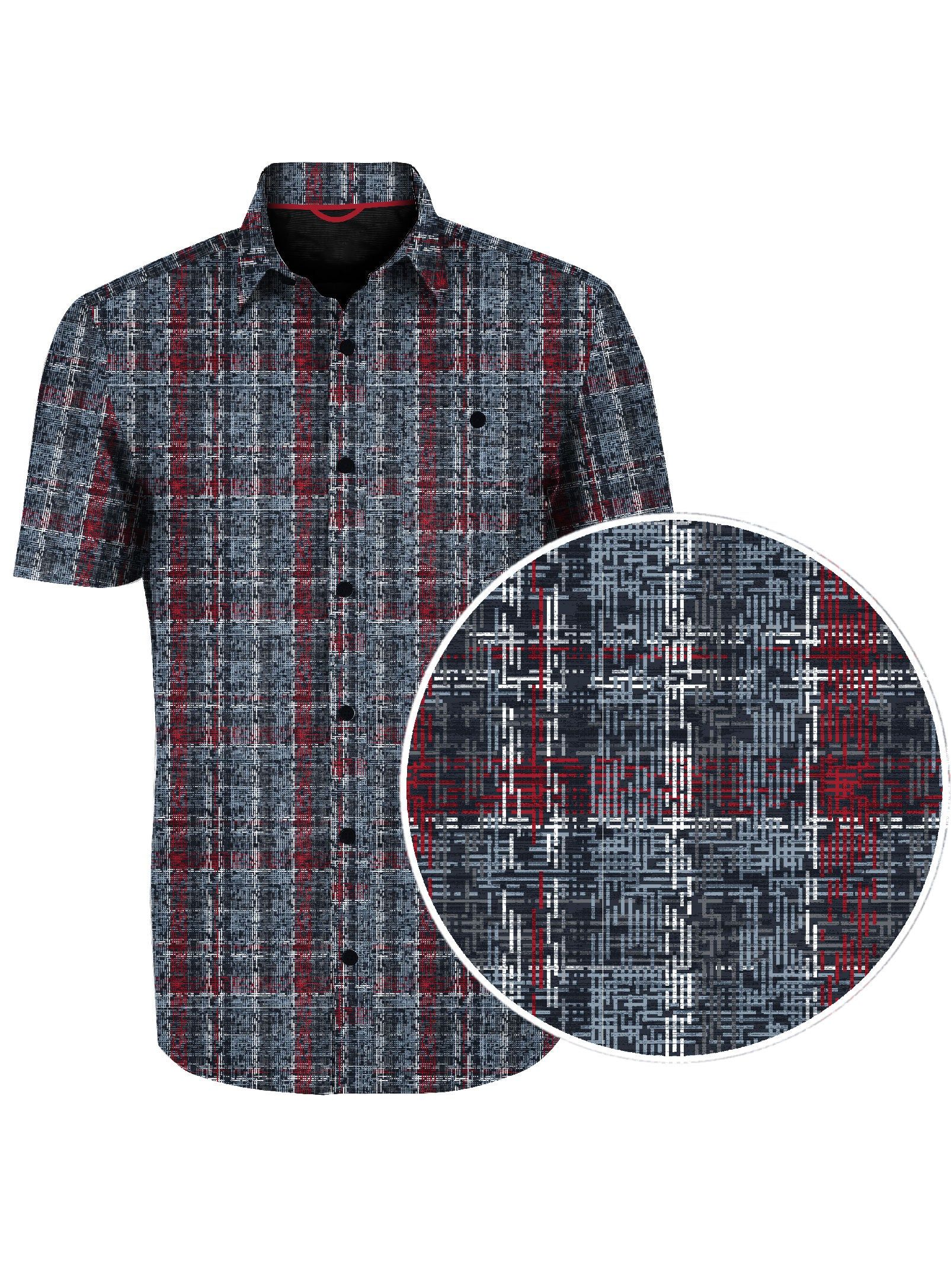 THEODORE| Checkered print dry edition Shirt||THEODORE| Chemise à carreaux, édition sèche imprimée sold by Point Zero product image thumbnail 2