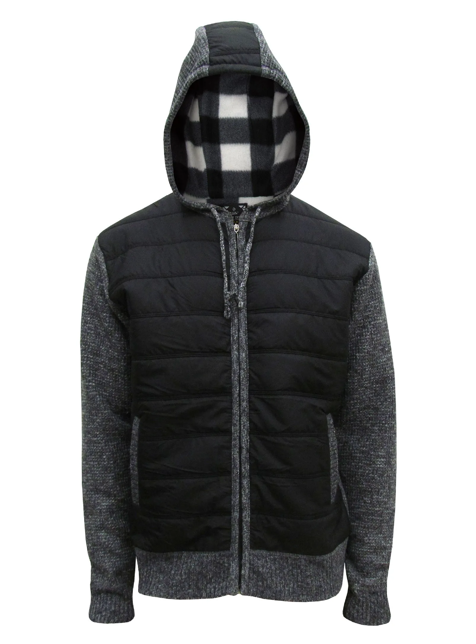 HOWIE| Hooded outdoor textured knit front Sweater||Pull extérieur texturé en tricot avec capuche à l'avant sold by Point Zero product image thumbnail 3