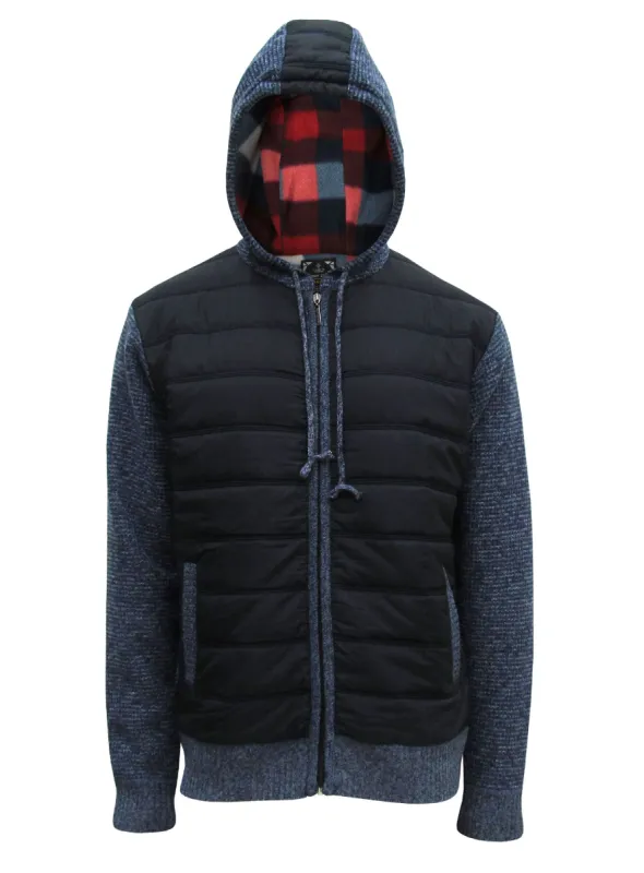 HOWIE| Hooded outdoor textured knit front Sweater||Pull extérieur texturé en tricot avec capuche à l'avant sold by Point Zero