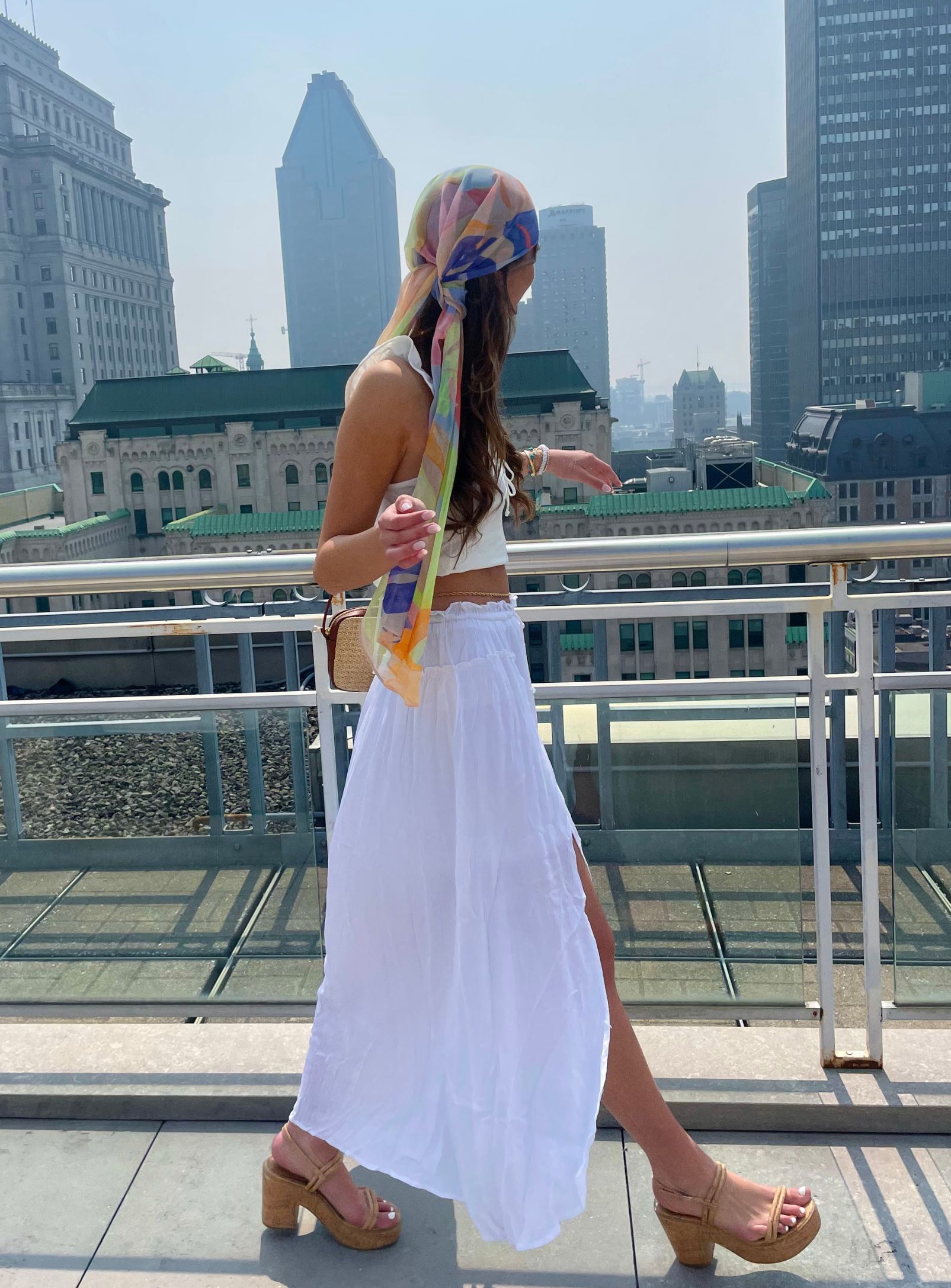 KAY | White Maxi Skirt ||KAY | Jupe Maxi Blanche sold by Point Zero product image thumbnail 4