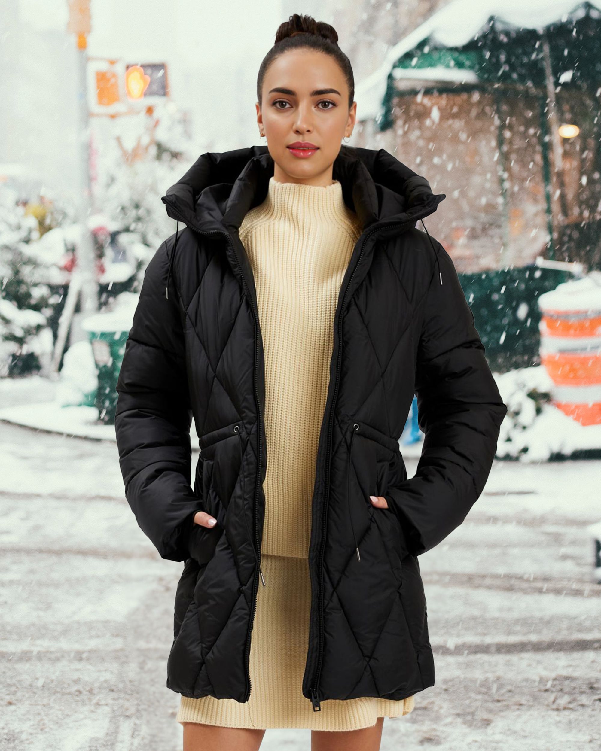 CYMBERLY| Long Puffer || CYMBERLY| Veste polaire longue sold by Point Zero