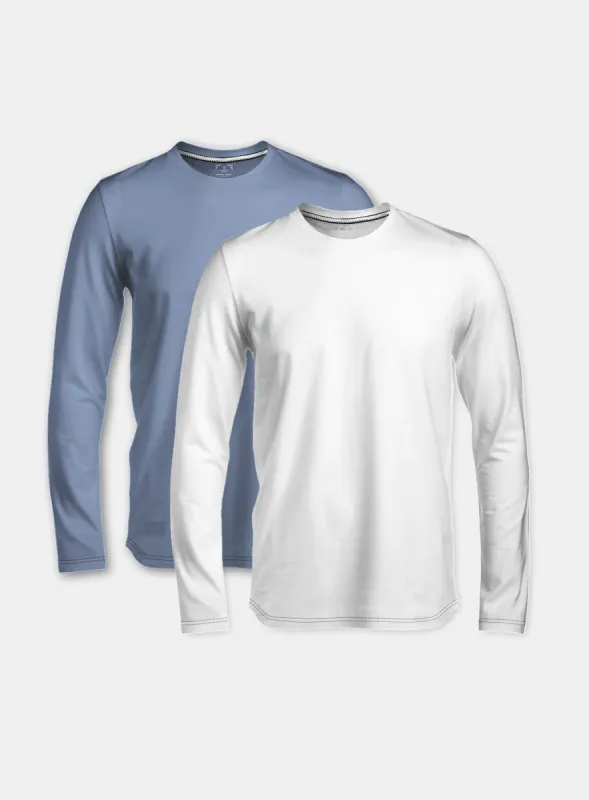 2-Pack of Jersey Long-sleeves Tee|| Ensemble de 2 T-shirts manches longues en jersey sold by Point Zero