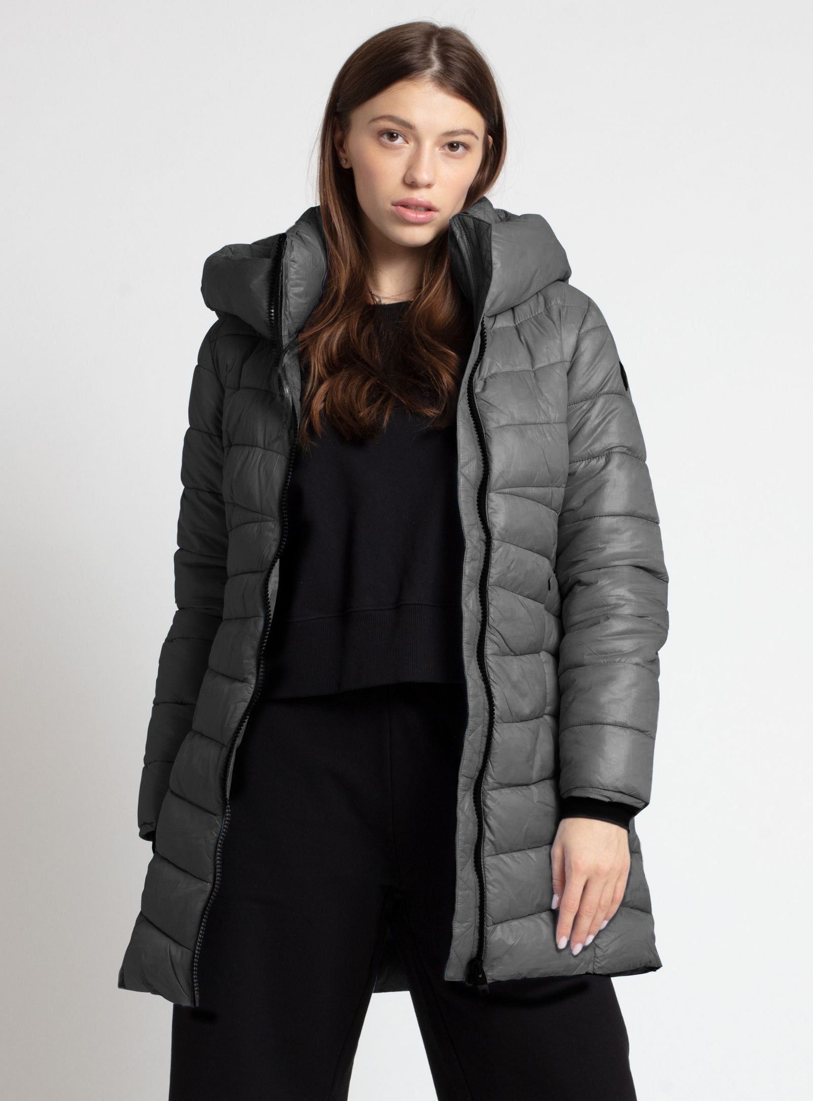 HAILEY | Long quilted midweight puffer jacket||HAILEY | Veste longue matelassée sold by Point Zero product image thumbnail 18