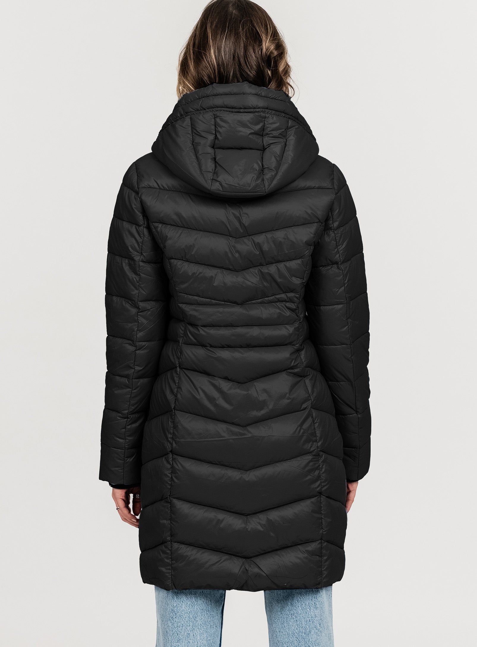 HAILEY | Long quilted midweight puffer jacket||HAILEY | Veste longue matelassée sold by Point Zero product image thumbnail 24