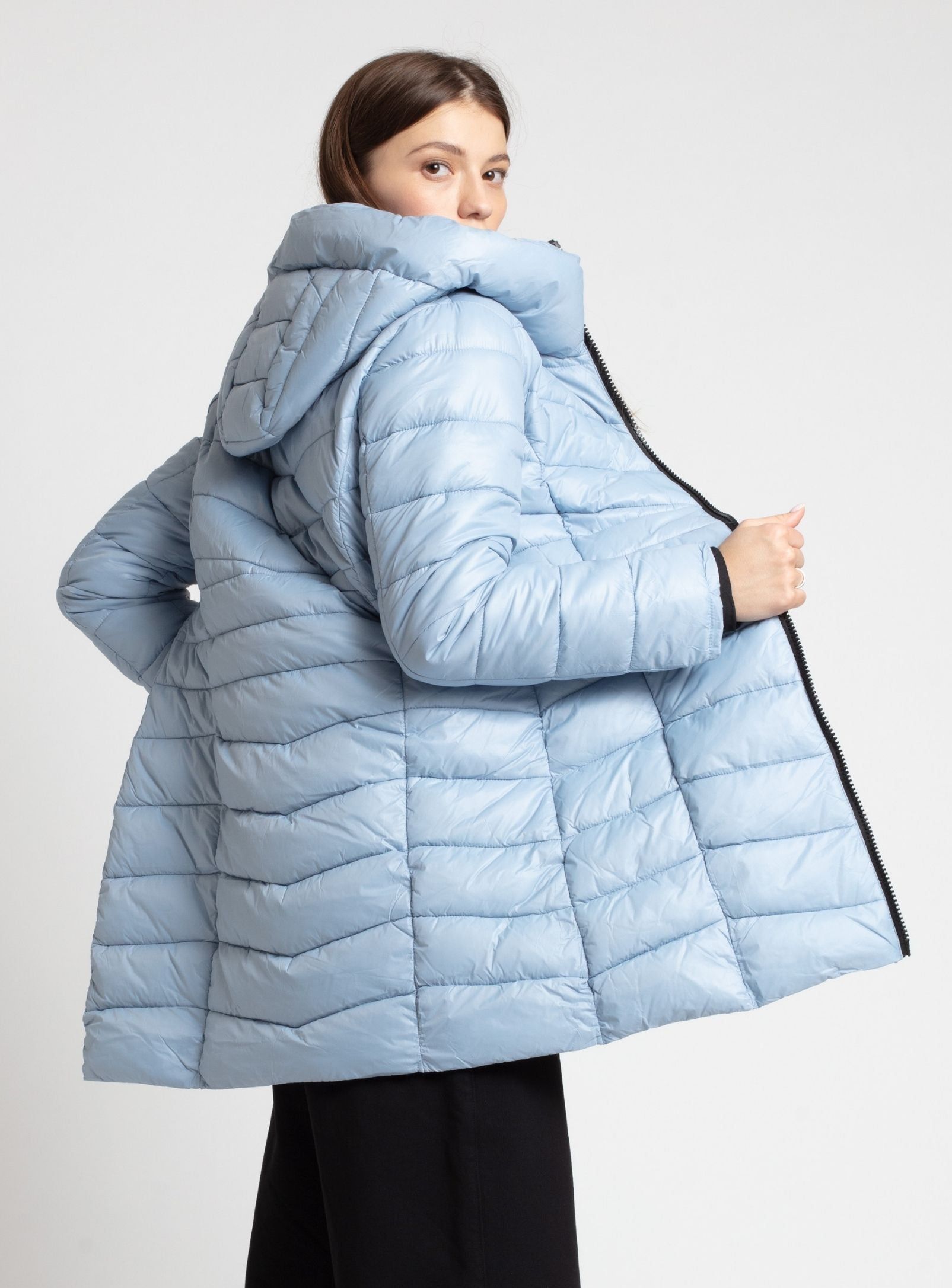 HAILEY | Long quilted midweight puffer jacket||HAILEY | Veste longue matelassée sold by Point Zero product image thumbnail 8