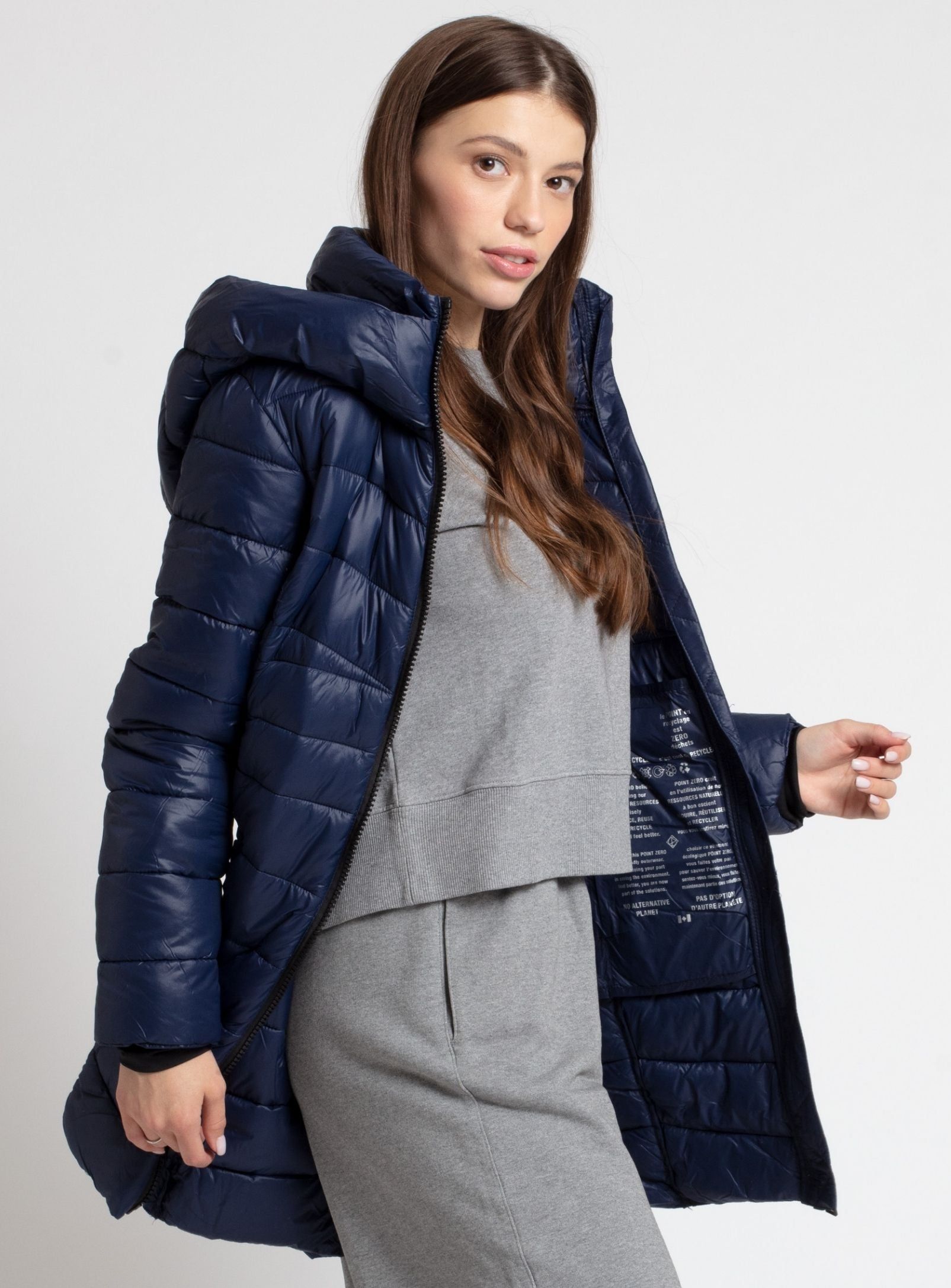 HAILEY | Long quilted midweight puffer jacket||HAILEY | Veste longue matelassée sold by Point Zero product image thumbnail 7