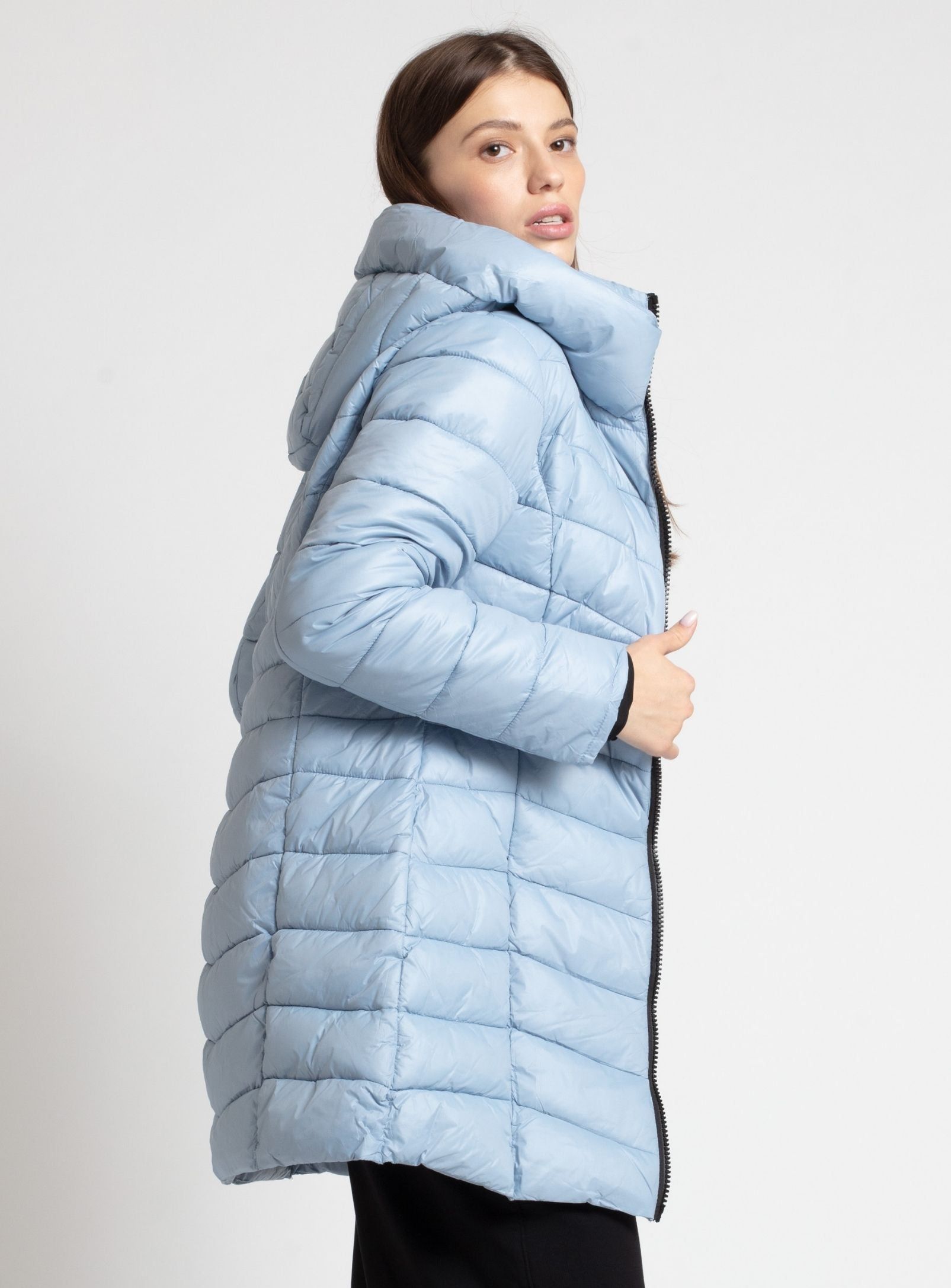 HAILEY | Long quilted midweight puffer jacket||HAILEY | Veste longue matelassée sold by Point Zero product image thumbnail 12