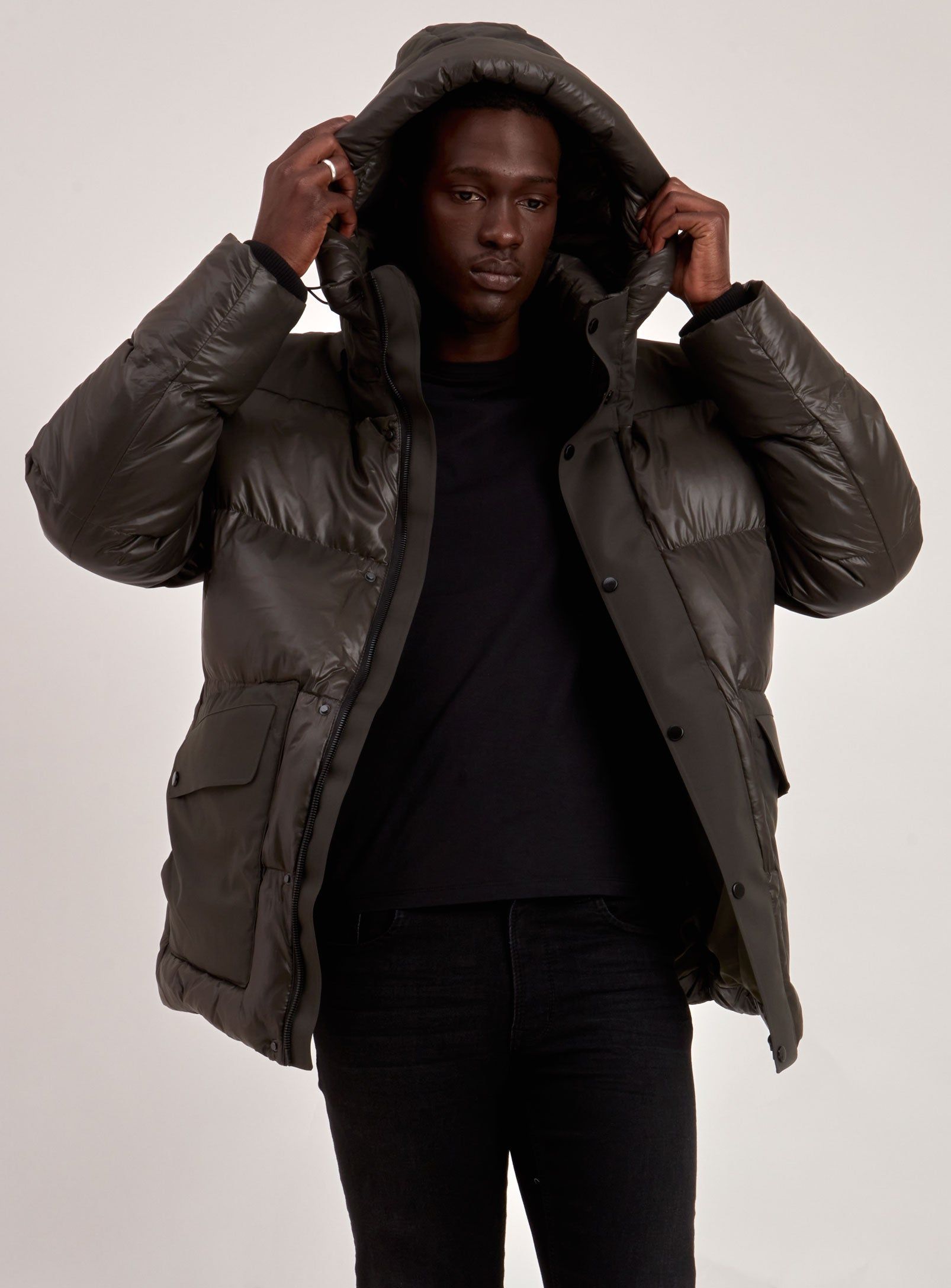 ELI | QUILTED ECO DOWN PUFFER (-20°C)-MILITARY||ELI | DOUDOUNE ECO REMBOURREE-MILITAIRE sold by Point Zero