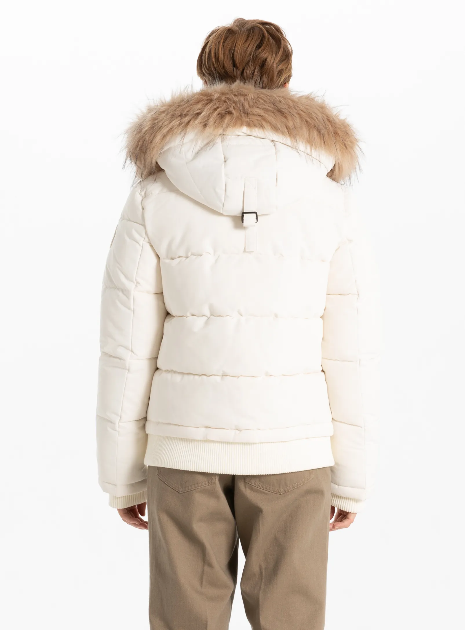 OVALIA | Removable Hood &Fur Bomber|| OVALIA | Capuche amovible et bomber en fourrure sold by Point Zero product image thumbnail 5