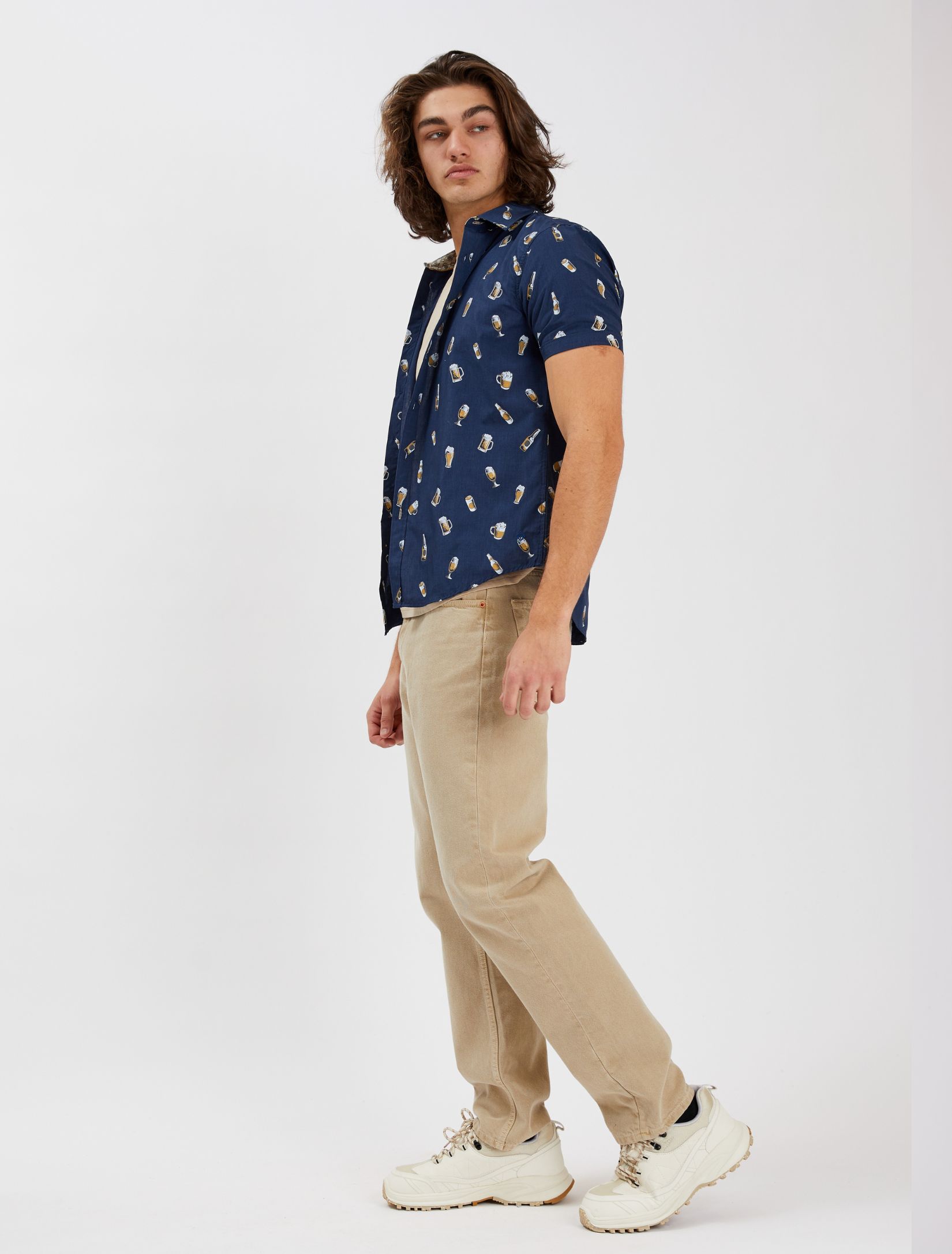 CHEERS| Tuck-out easy iron shirt ||CHEERS | Chemise Repassage facile imprimée sold by Point Zero product image thumbnail 5