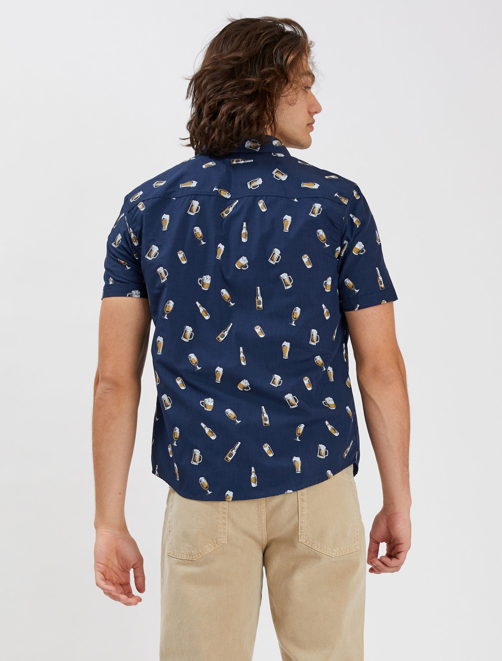 CHEERS| Tuck-out easy iron shirt ||CHEERS | Chemise Repassage facile imprimée sold by Point Zero product image thumbnail 4