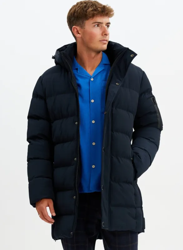 LEVI | Long puffer jacket || LEVI | Veste polaire matelassée longue sold by Point Zero