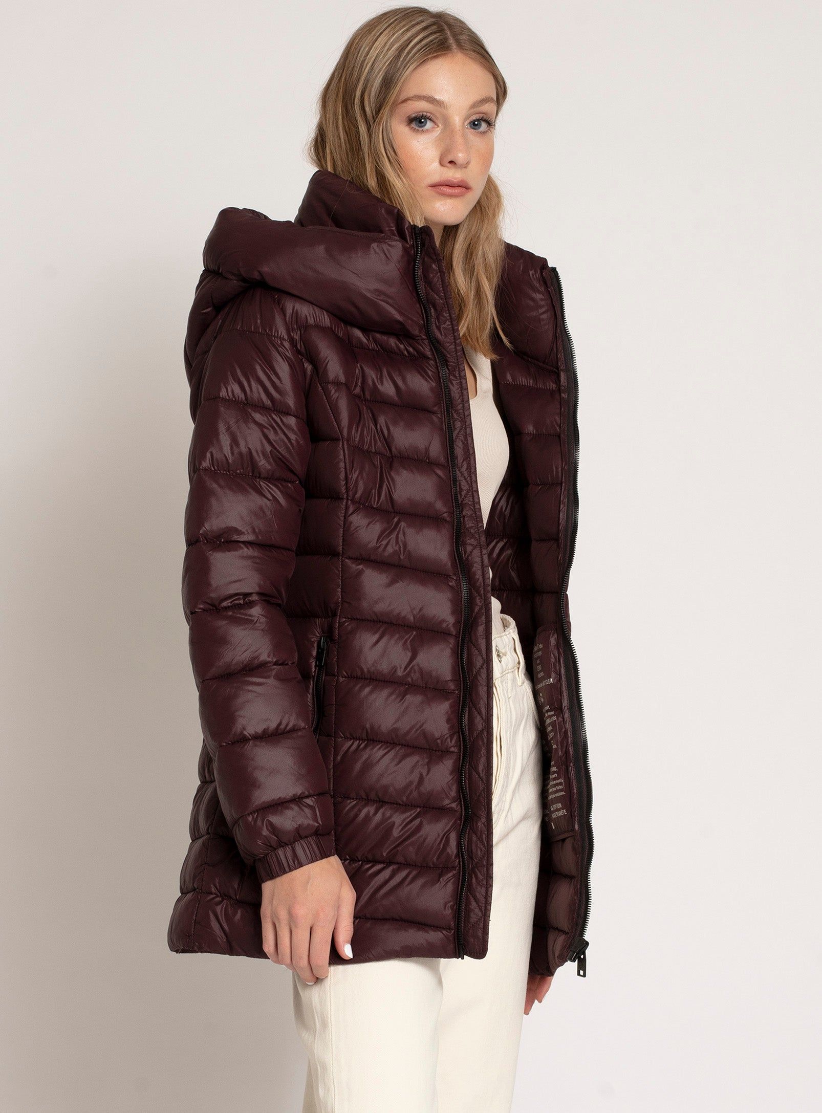 CLAUDIA | QUILTED MIDWEIGHT PUFFER JACKET||CLAUDIA | VESTE MATELASSÉE MOYENNE sold by Point Zero product image thumbnail 7