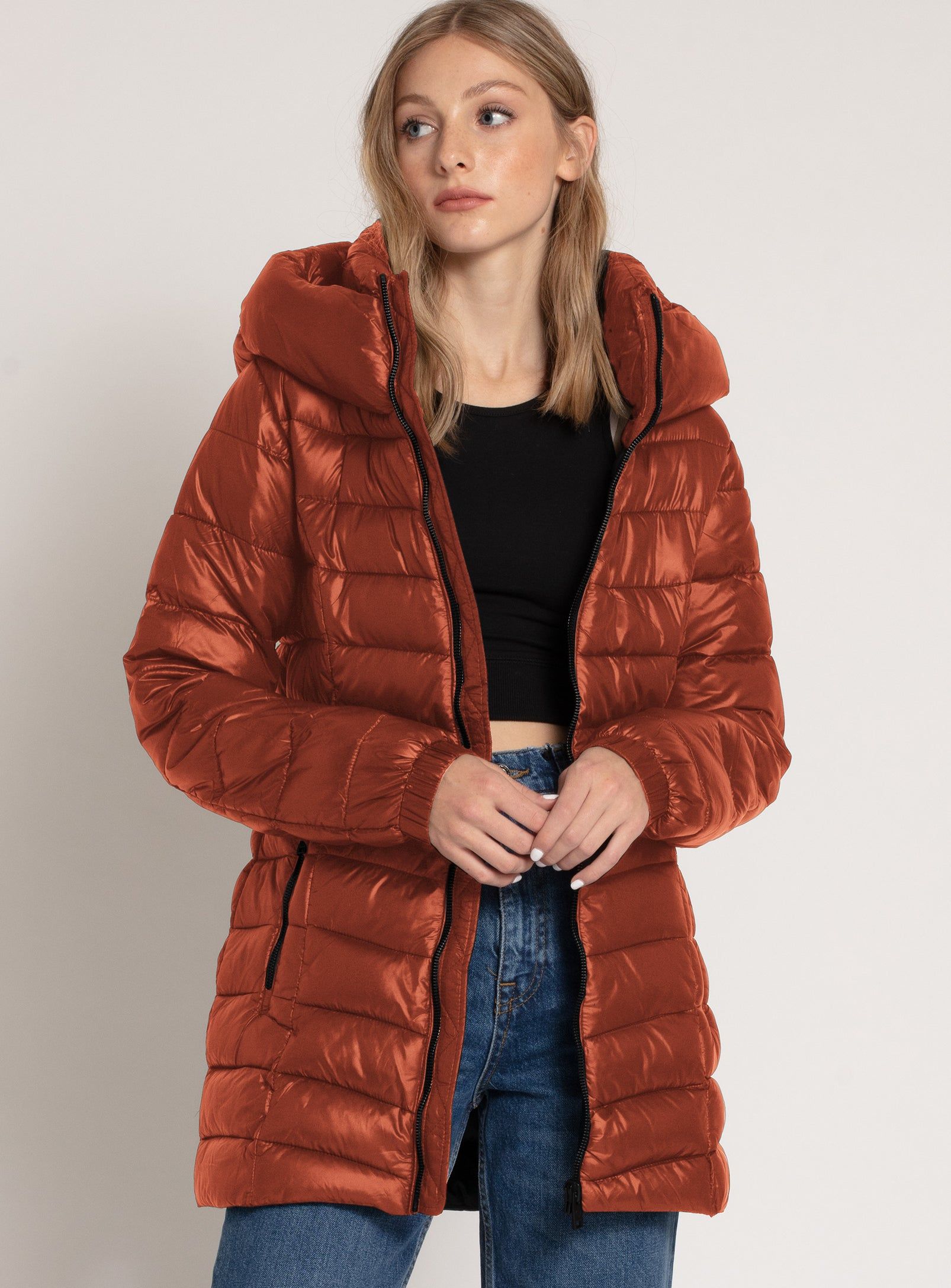 CLAUDIA | QUILTED MIDWEIGHT PUFFER JACKET||CLAUDIA | VESTE MATELASSÉE MOYENNE sold by Point Zero product image thumbnail 21