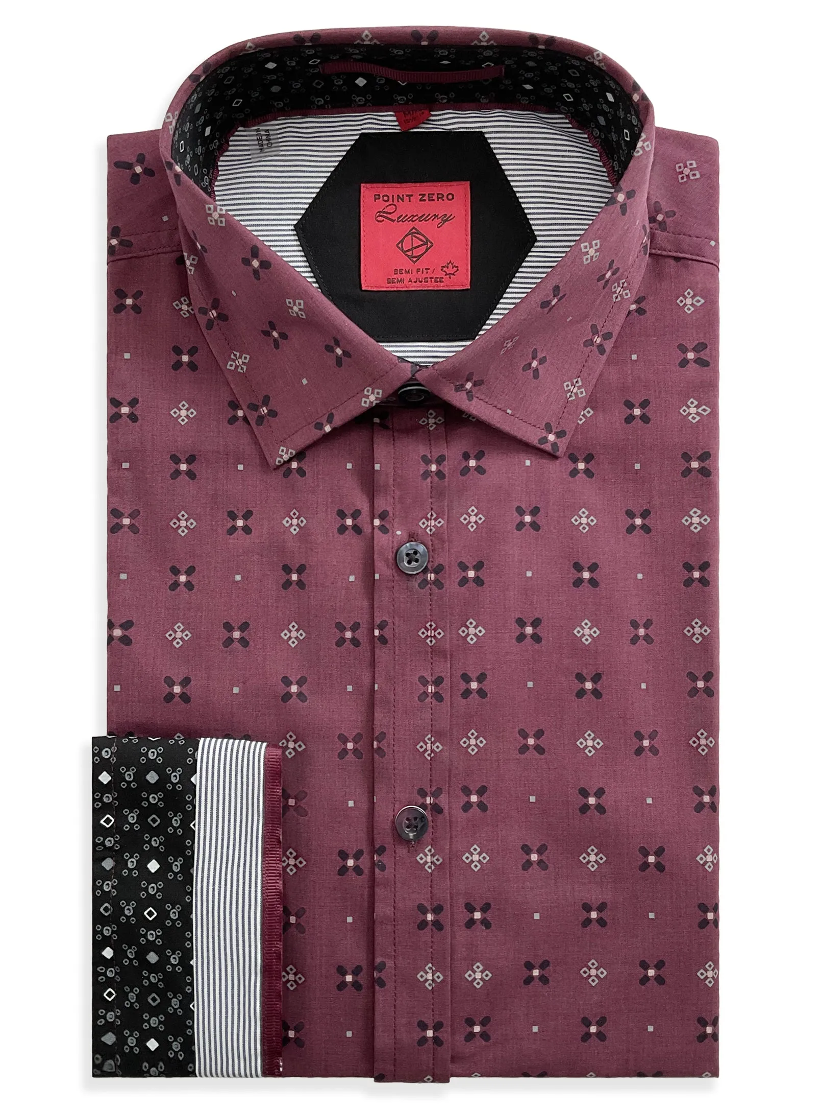 ANDERSON| Luxury Abstract Long-Sleeve Shirt||ANDERSON|Chemise de Luxe à Motifs Abstraits à Manches Longues sold by Point Zero product image thumbnail 2