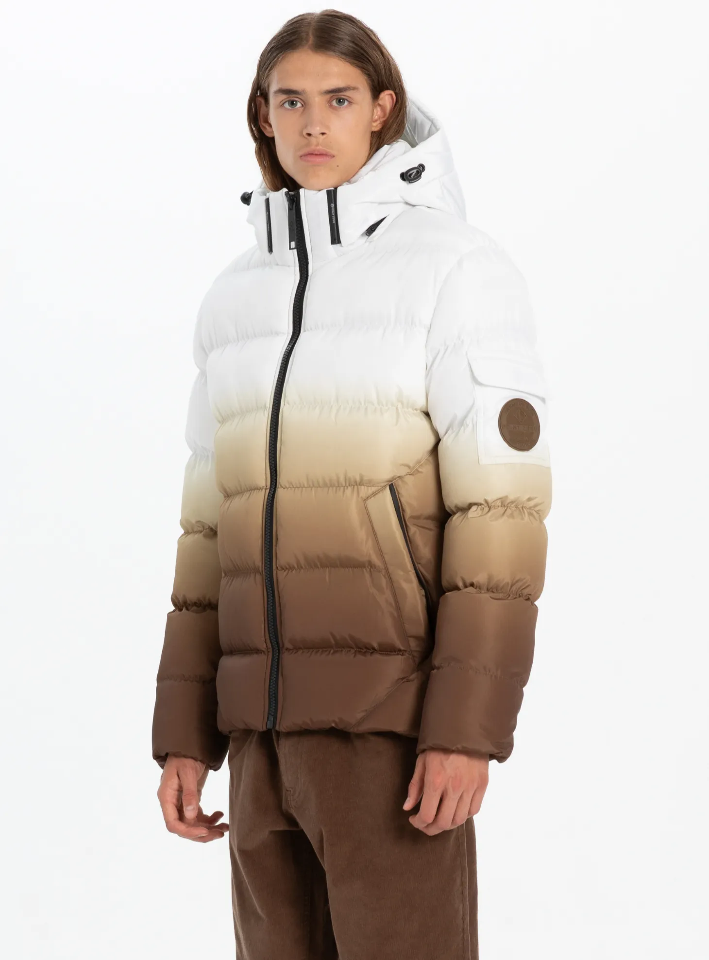 AKSEL| Dip Dye Puffer Jacket || AKSEL| Veste polaire Dip Dye sold by Point Zero product image thumbnail 4