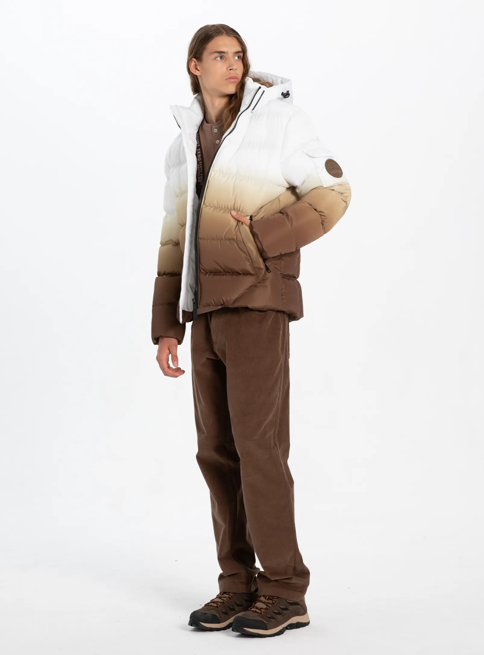 AKSEL| Dip Dye Puffer Jacket || AKSEL| Veste polaire Dip Dye sold by Point Zero product image thumbnail 2