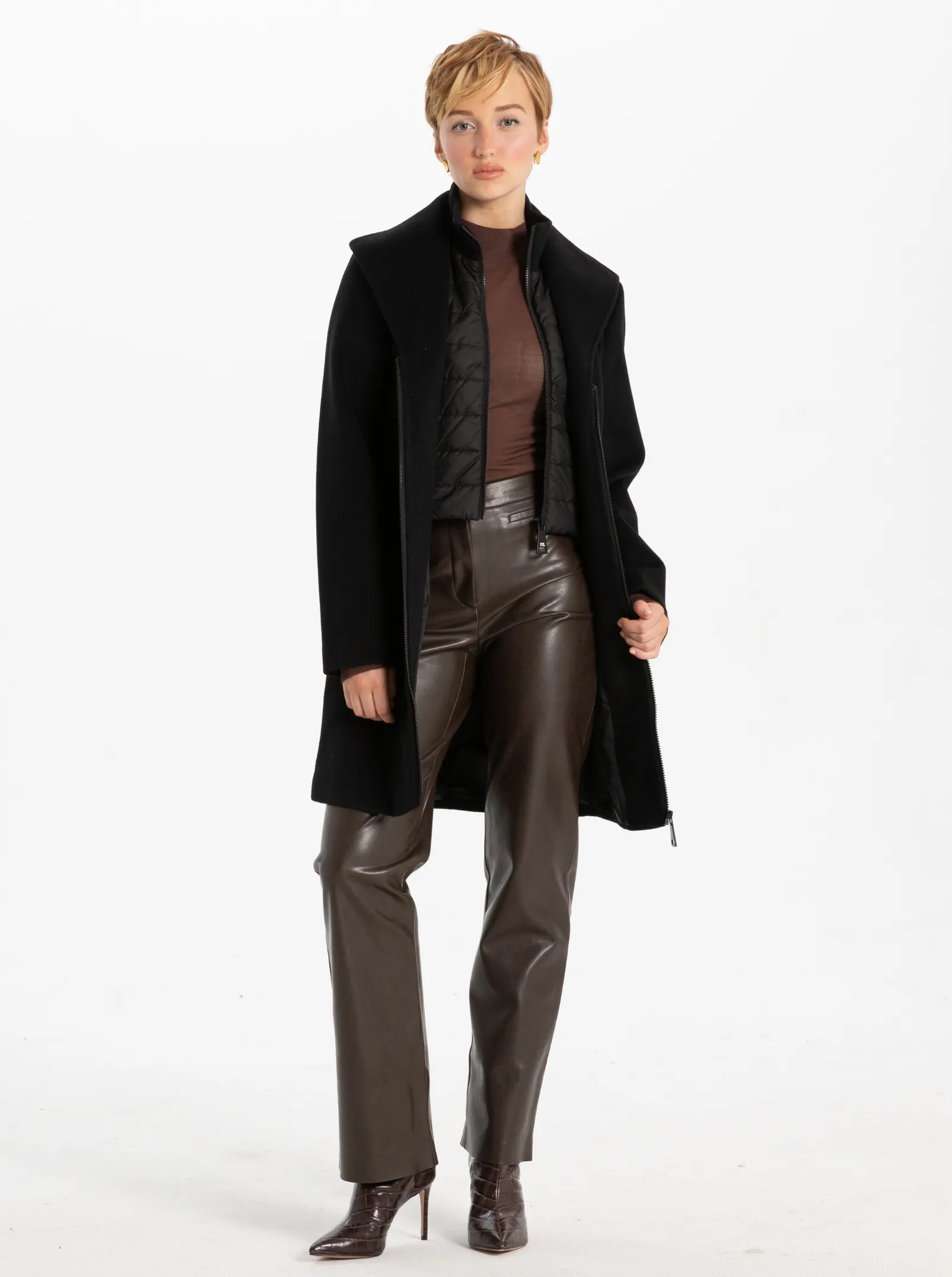 SERENA| Melton Long Coat||SERENA|Manteau long en Melton sold by Point Zero