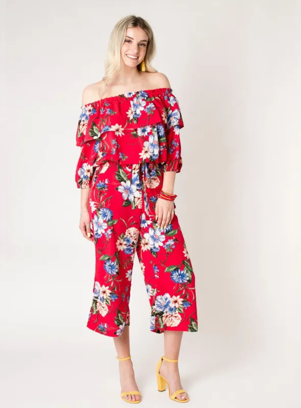 MILA | Floral cropped pants || MILA | Pantalon court à fleurs sold by Point Zero