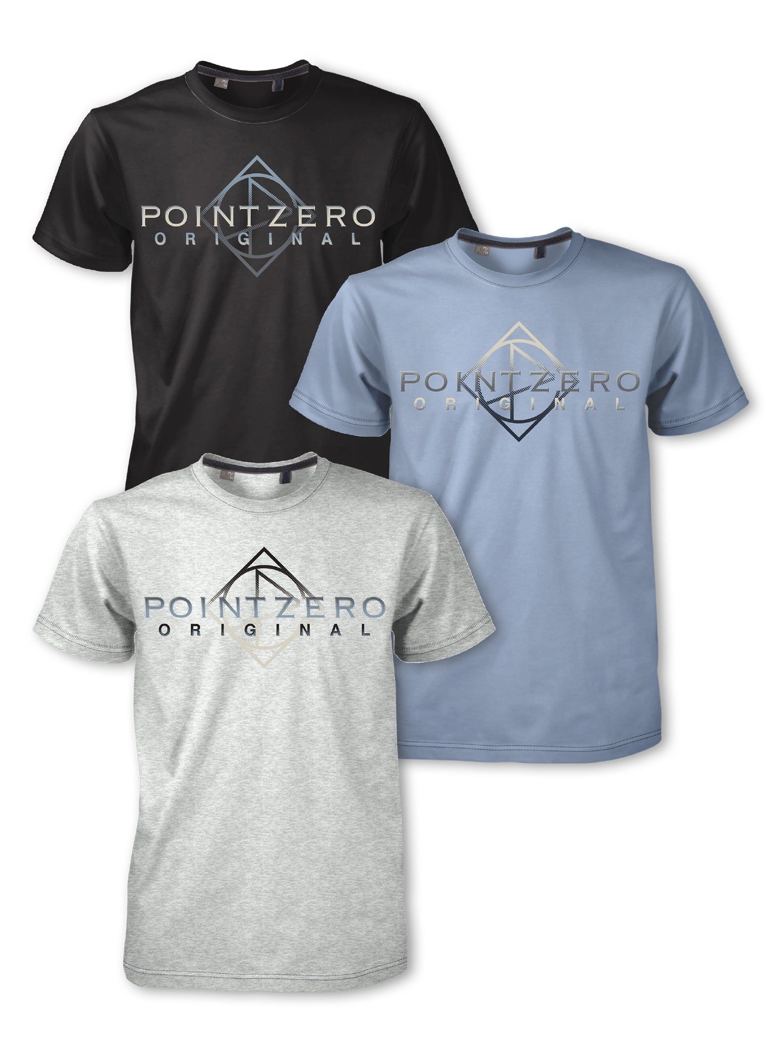 3 Multicolour logo T-shirts || 3 T-shirts logo multicolores sold by Point Zero product image thumbnail 18