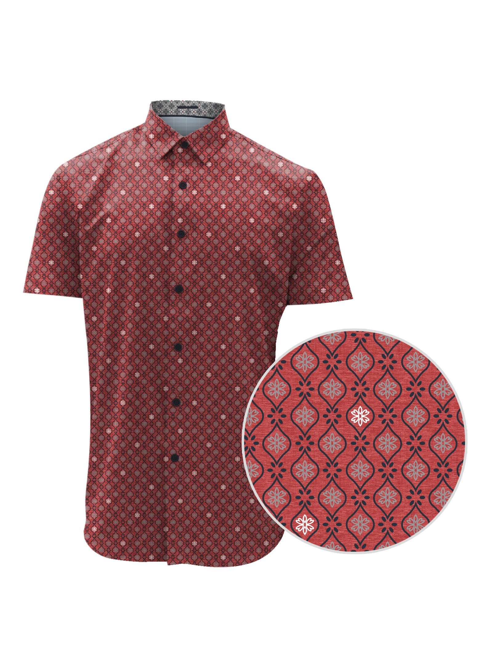 FARIS | All-over printed semi-fit shirt || FARIS | Chemise semi-ajustée imprimée intégrale sold by Point Zero product image thumbnail 5