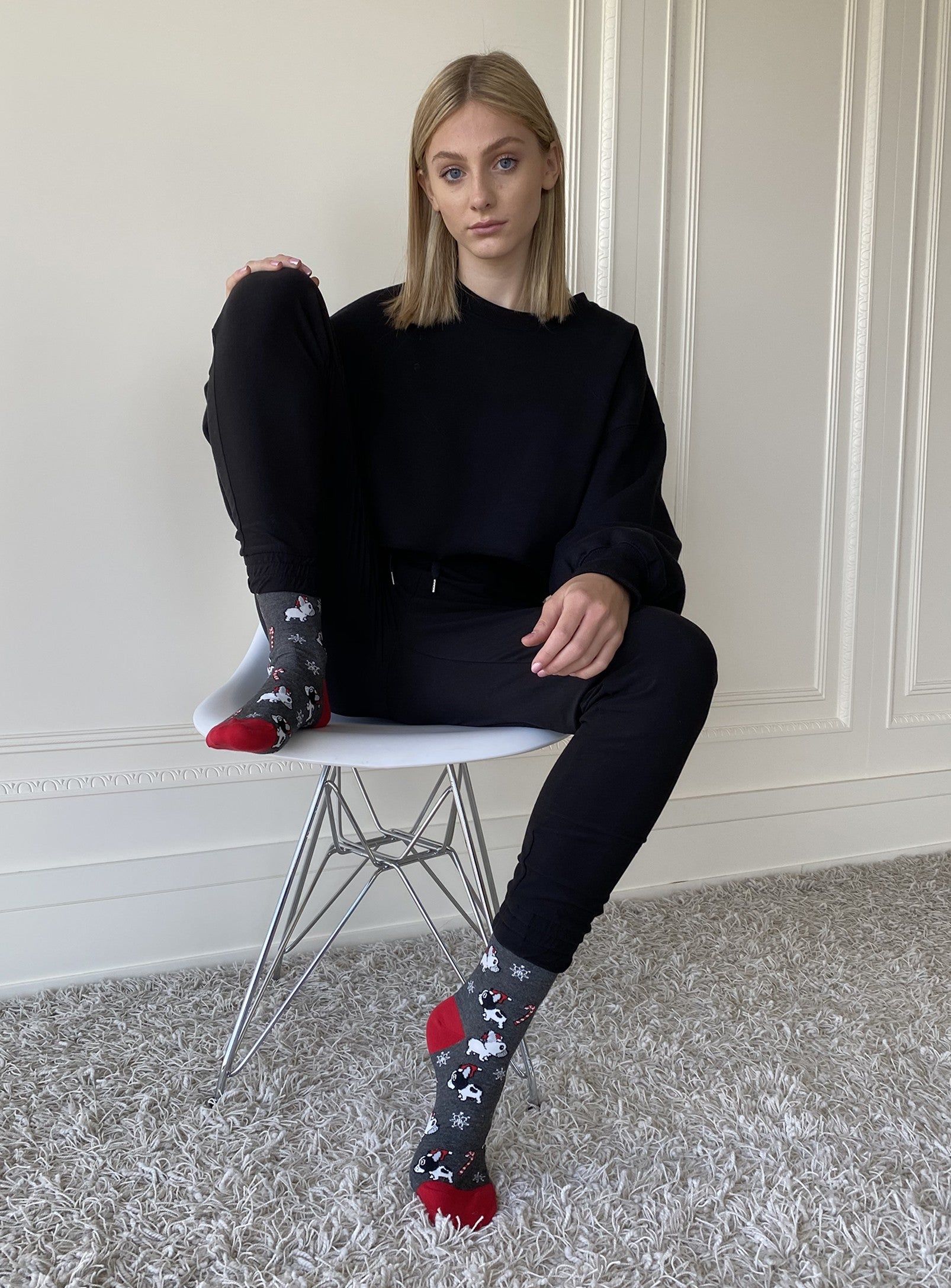 SANTA DOG | SOCKS-9-11-32 sold by Point Zero product image thumbnail 2