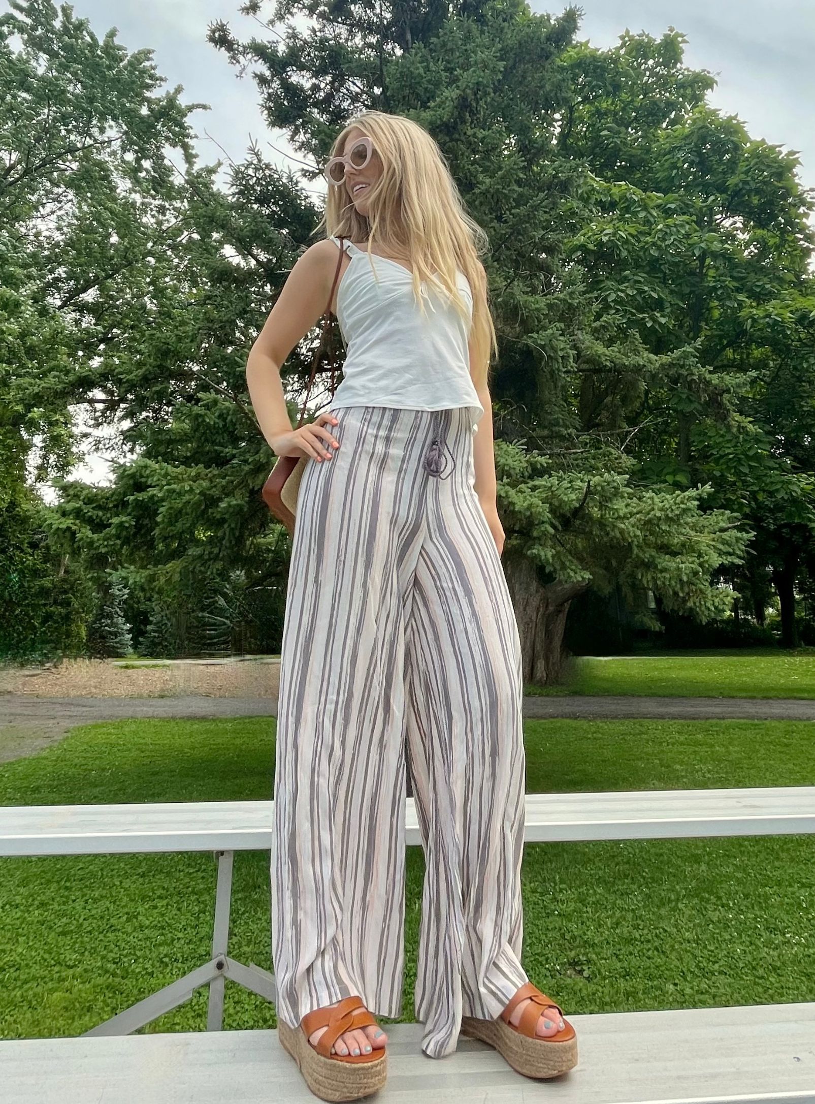 NIKKI | Vintage Striped Pants || NIKKI | Pantalon Rayé Vintage sold by Point Zero product image thumbnail 3